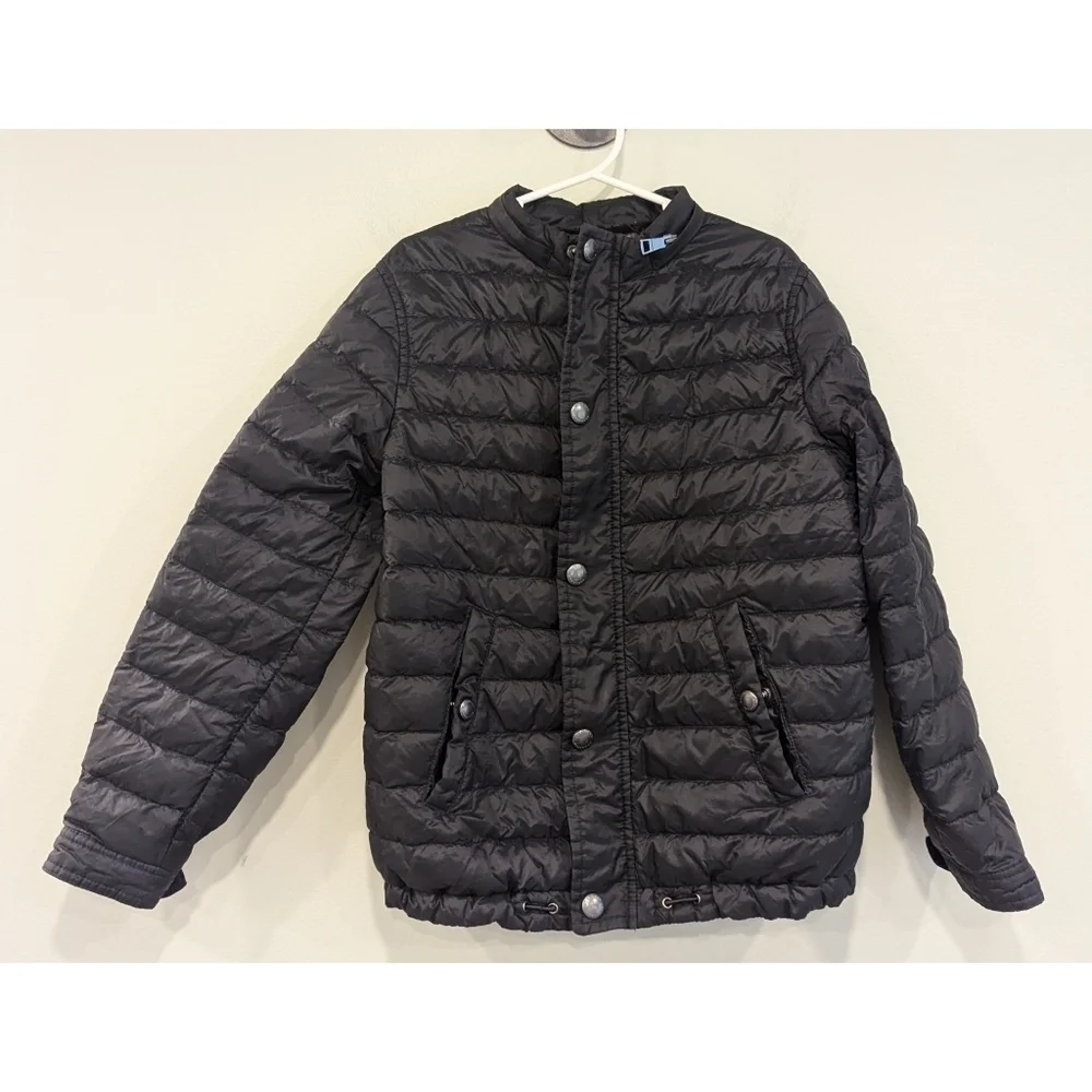Burberry Children Black Quilted Puffy Duck Down Jacket Size 8 - Picture 4 of 15